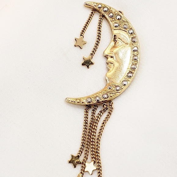 Jewelry - Kirk's Folly vintage rare moon pendant collectable